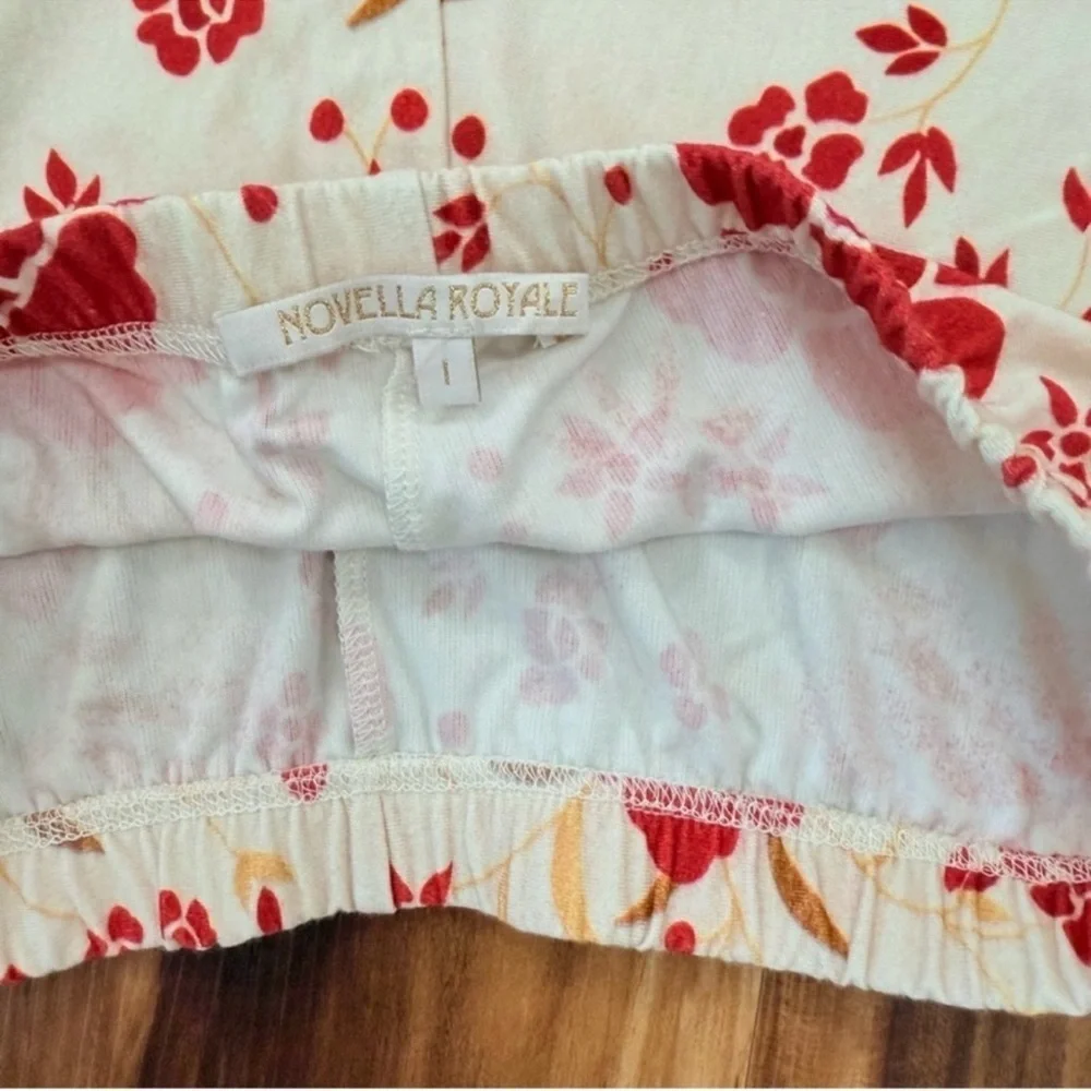 Free People Novella Royal Floral Flare Pants